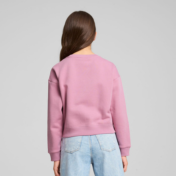 Bluza dziewczęca Puma SQUAD CREW FL różowa 68176348