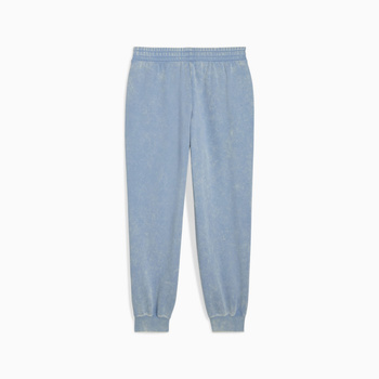 Spodnie dresowe damskie Puma ESS ELEVATED COMFORT WASH FL niebieskie 68810434