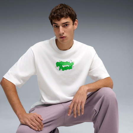 Koszulka męska Puma X RIPNDIP BOXY GRAPHIC biała 63241302