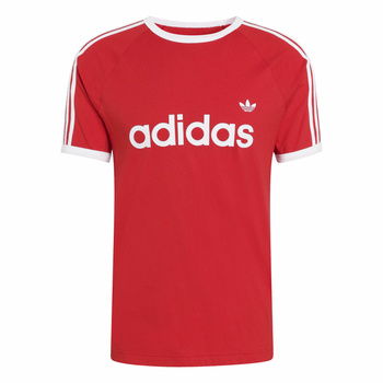 Koszulka męska adidas 3S RINGER czerwona KF0416