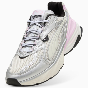 Buty sportowe damskie Puma FADE NITRO LS srebrne 40620309