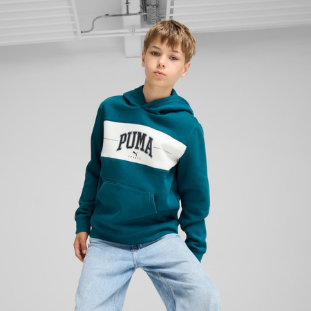 Bluza z kapturem chłopięca Puma SQUAD FL zielona 68277522