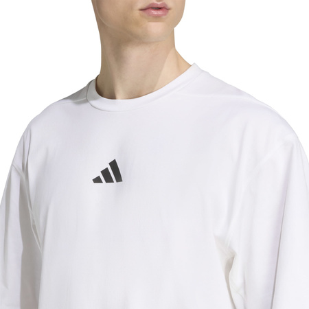 Koszulka treningowa męska adidas POWER biała JV9683