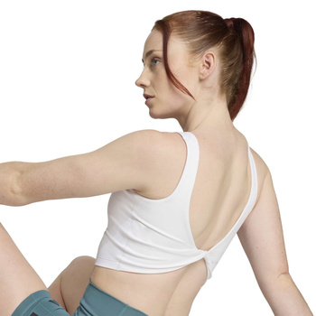 Stanik sportowy damski adidas OPTIME biały JZ6028