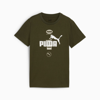 Koszulka chłopięca Puma POWER GRAPHIC zielona 68185870