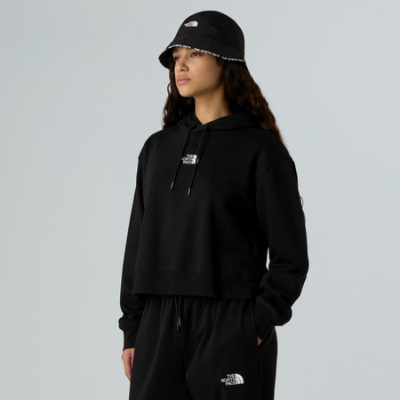 Bluza z kapturem damska The North Face ESSENTIAL CROP czarna NF0A89EXJK3