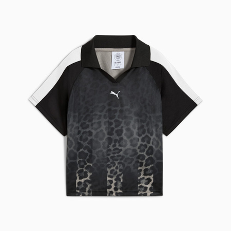 Koszulka damska Puma T7 LEO LUXE RELAXED FOOTBALL JERSEY czarna 63349901