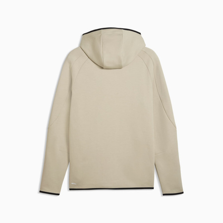 Bluza z kapturem męska Puma EVOSTRIPE FZ DK beżowa 69219061