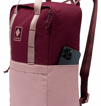 Plecak miejski unisex Columbia TRAIL TRAVELER 18 L bordowy 2094491624