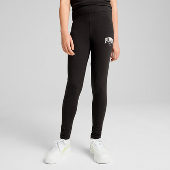 Legginsy dziewczęce Puma SQUAD HIGH-WAIST czarne 68178201
