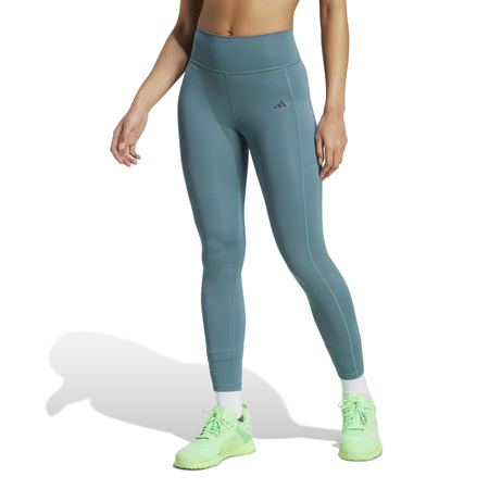 Legginsy treningowe damskie adidas OPTIME STASH 7/8 turkusowe JW7610