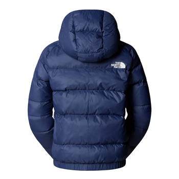 Kurtka puchowa z kapturem damska The North Face HYALITE DOWN niebieska NF0A8E75BOT