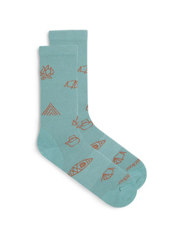 Skarpety męskie Icebreaker LIFESTYLE ULTRALIGHT CREW niebieskie IB0A574E0H4