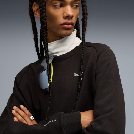 Bluza męska Puma PUMATECH RELAXED CREW FL czarna 63343601
