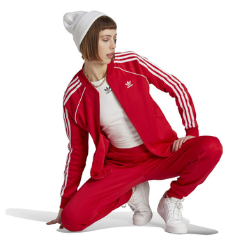 Bluza dresowa damska adidas ADICOLOR CLASSICS SST czerwona IK4032
