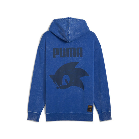 Bluza z kapturem męska Puma X SONIC RELAXED GRAPHIC TR niebieska 63240817