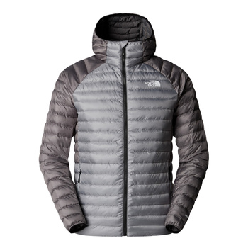 Kurtka puchowa z kapturem męska The North Face BETTAFORCA szara NF0A87GXAWM