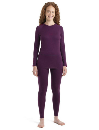 Longsleeve termiczny damski Icebreaker ZONEKNIT 200 bordowy IB0A56HD940