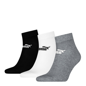 Skarpety unisex Puma ELEMENTS PLAIN QUARTER 3-PACK czarne 94710809