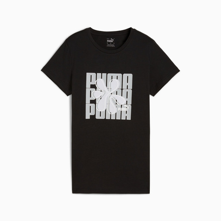 Koszulka damska Puma GRAPHICS WORDING czarna 68299701