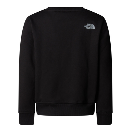 Bluza chłopięca The North Face REFLECTIVE LOGO RELAXED CREW czarna NF0A8EATJK3