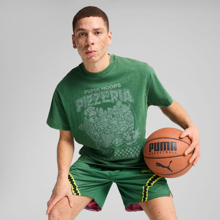 Koszulka męska Puma HOOPS X TMNT I zielona 63092802