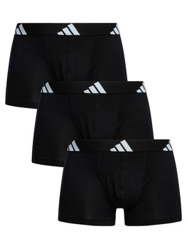 Bokserki męskie adidas ACTIVE FLEX TRUNKS 3-PACK czarne 4AM002-000