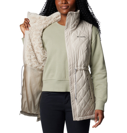 Bezrękawnik puchowy damski Columbia COPPER CREST II beżowy 2086621278