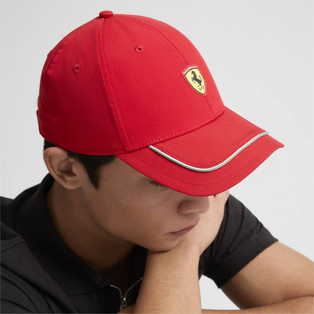 Czapka z daszkiem unisex Puma FERRARI RACE BB czerwona 02520001