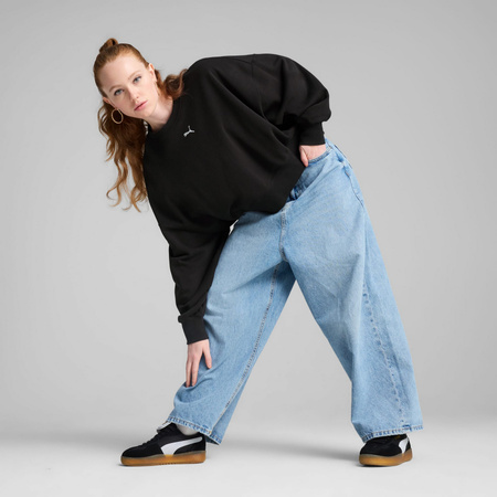 Bluza damska Puma WARDROBE ESS OVER-OVERSIZED TR czarna 62974801