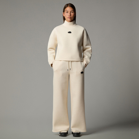 Spodnie dresowe damskie The North Face WIDE LEG beżowe NF0A8C25QMO