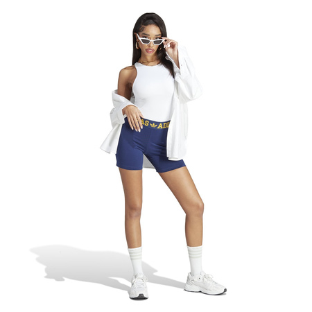 Spodenki damskie adidas WAISTBAND BOOTY niebieskie IL2421
