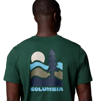 Koszulka męska Columbia EXPLORERS CANYON zielona 2036451375