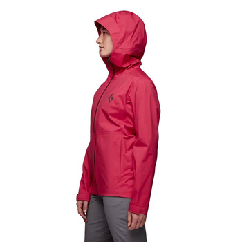 Kurtka przeciwdeszczowa damska Black Diamond STORMLINE STRETCH RAIN SHELL czerwona APM6976034