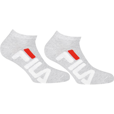 Skarpety unisex Fila INVISIBLE 2-PACK szare F9199-400
