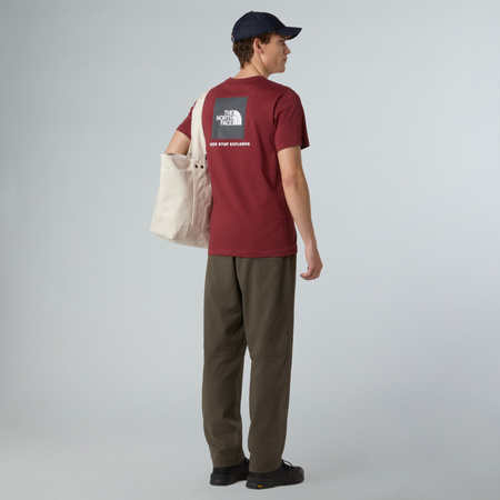 Koszulka męska The North Face S/S REDBOX bordowa NF0A87NPDO3