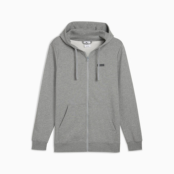 Bluza z kapturem męska Puma ESS SMALL LOGO FULL-ZIP TR szara 68677603