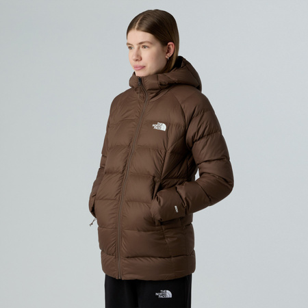 Parka puchowa z kapturem damska The North Face HYALITE DOWN brązowa NF0A8E741OI