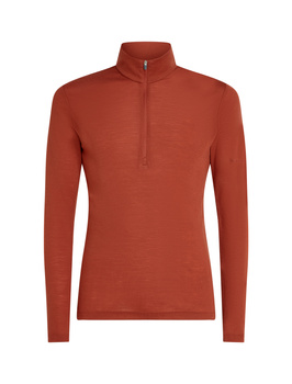 Longsleeve termiczny męski Icebreaker 175 EVERYDAY HALF ZIP pomarańczowy IBB044840BA