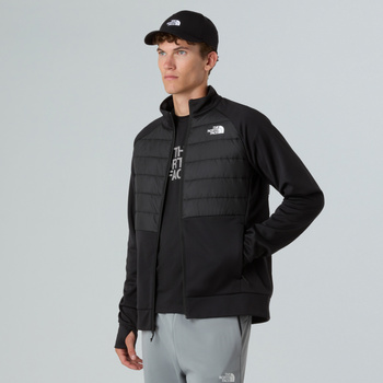 Kurtka męska The North Face REAXION 2.0 FLEECE HYBRID FZ czarna NF0A8DVXKS7