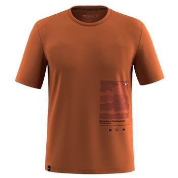 Koszulka męska Salewa EAGLE COVER brązowa 00-0000029104_7240