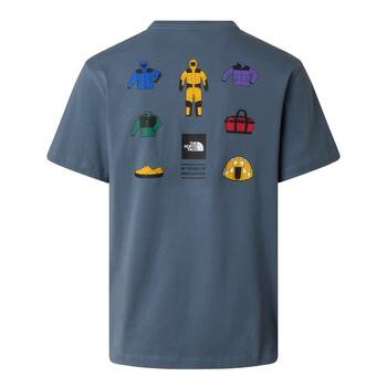 Koszulka męska The North Face ICON CELEBRATION REGULAR niebieska NF0A8GAS0U3