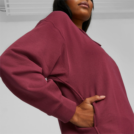 Bluza z kapturem damska Puma HER TR bordowa 67657322
