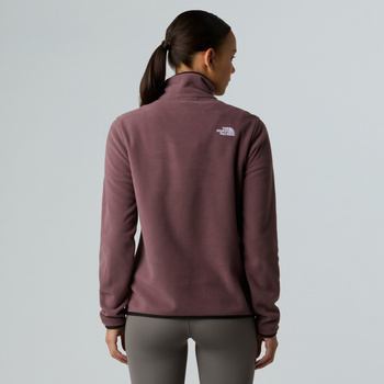 Polar damski The North Face GLACIER FLEECE 1/4 ZIP fioletowy NF0A8D2JBQ7