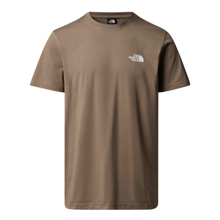 Koszulka męska The North Face SIMPLE DOME brązowa NF0A87NGBOW