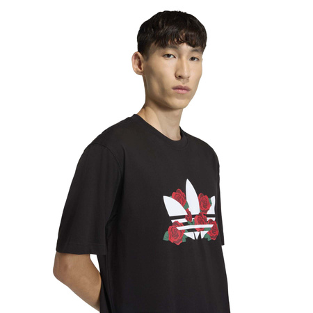 Koszulka męska adidas TREFOIL SERIES ROSES czarna KS7621
