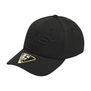 Czapka z daszkiem unisex Oakley 6 PANEL STRETCH EMBOSSED czarna FOS912208-02E