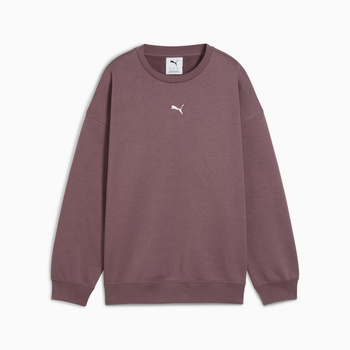 Bluza damska Puma ESS OVERSIZED CREW FL fioletowa 68540088