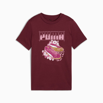 Koszulka dziewczęca Puma GRAPHIC SNEAKER bordowe 68849696