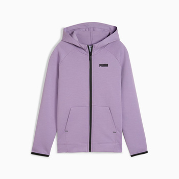 Bluza z kapturem dziewczęca Puma SPACER FZ fioletowa 68858430